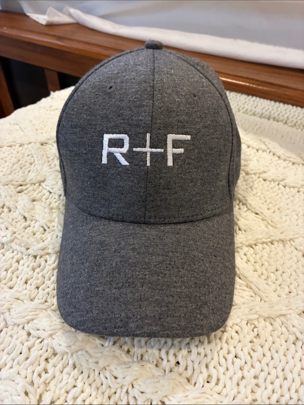 R+F Embroidered Heather Gray Baseball Cap